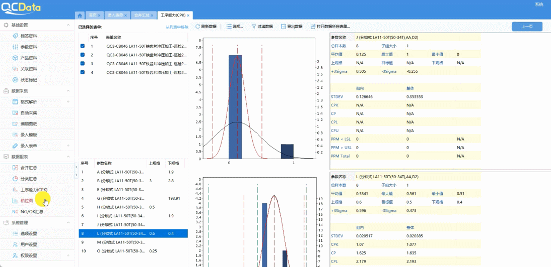 太友質(zhì)量管理軟件柏拉圖